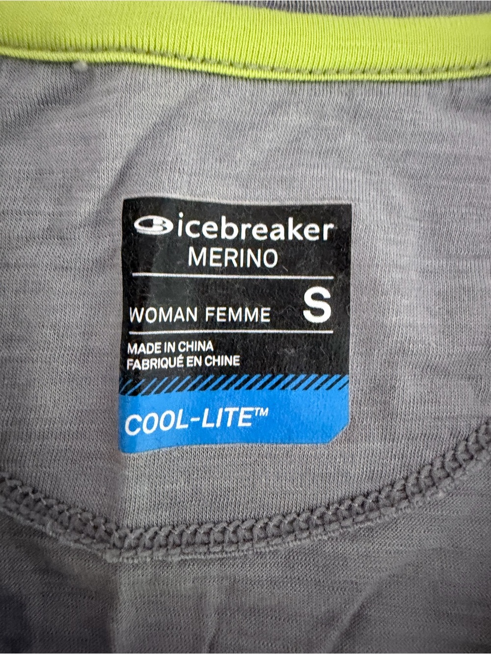 ICEBREAKER Gray Cool-Lite Merino Wool Long Sleeve Pullover Top s - Picture 7 of 11